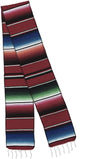 Authentic Mexican Serape Graduation Stole Sash Cotton Fabric - Assorted Stripe Pattern, 5" Wide X 76" Long (1 Piece)