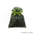 5"X 6.5" Organza Zebra Pouches - Sold By A Dozen Pieces ( 6 Pieces/Inner Pack) (Apple Green/Black)