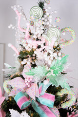 10” Green Sprinkle Candy Cane
