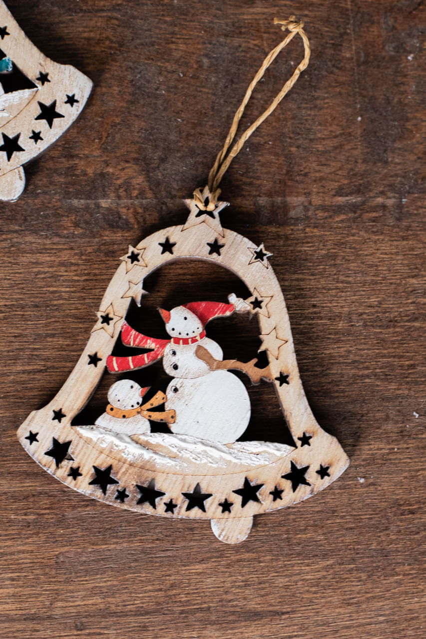 4" Plywood Bell Ornament