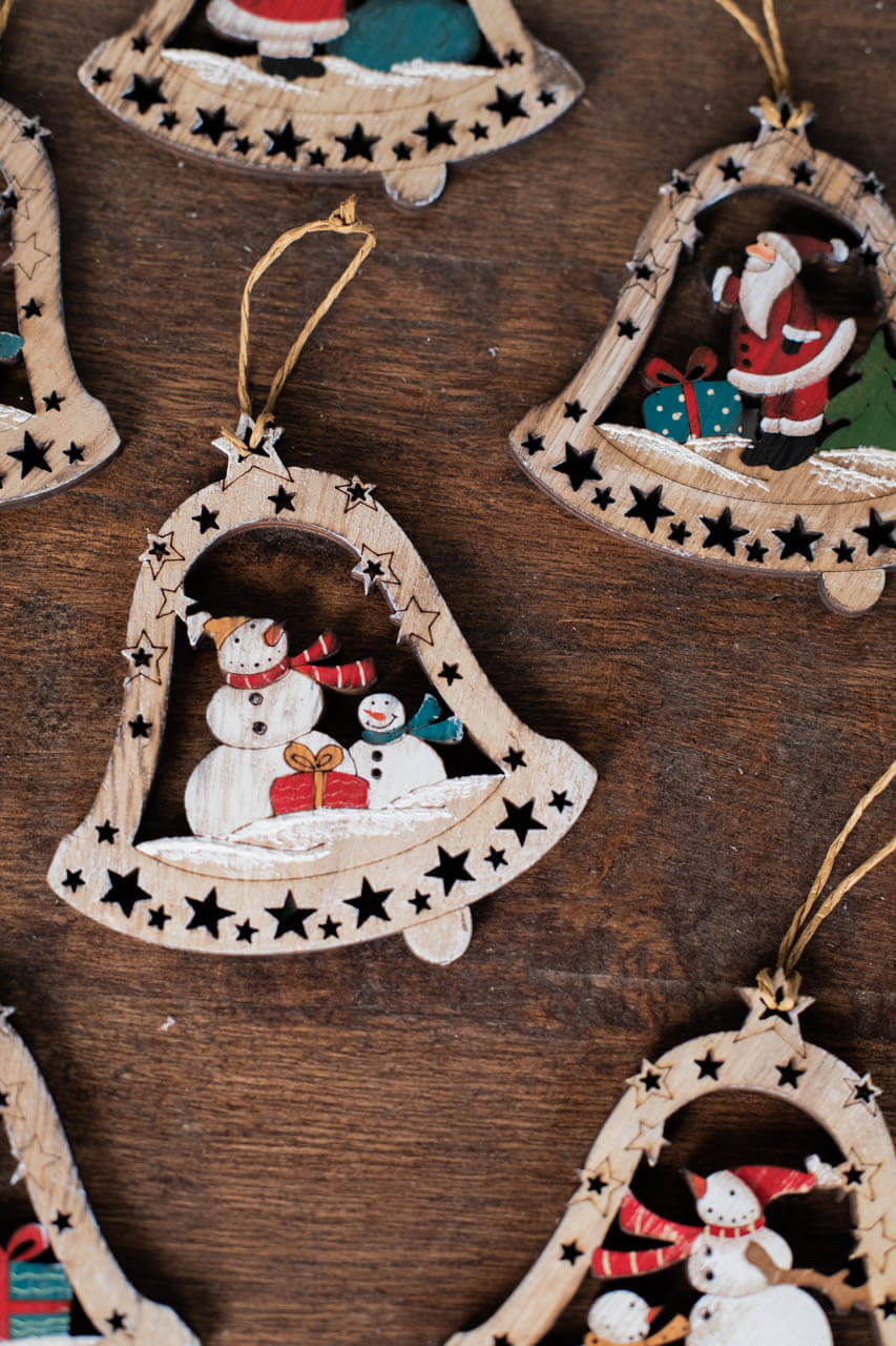 4" Plywood Bell Ornament