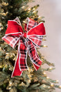 16" x 10” Double Plaid Bow Ornament