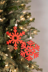 Antique Snowflake Christmas Ornament 6 Inch Rustic Farmhouse Decor