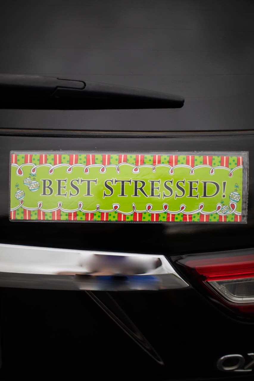 11.5” Vinyl Holiday Car Magnet
