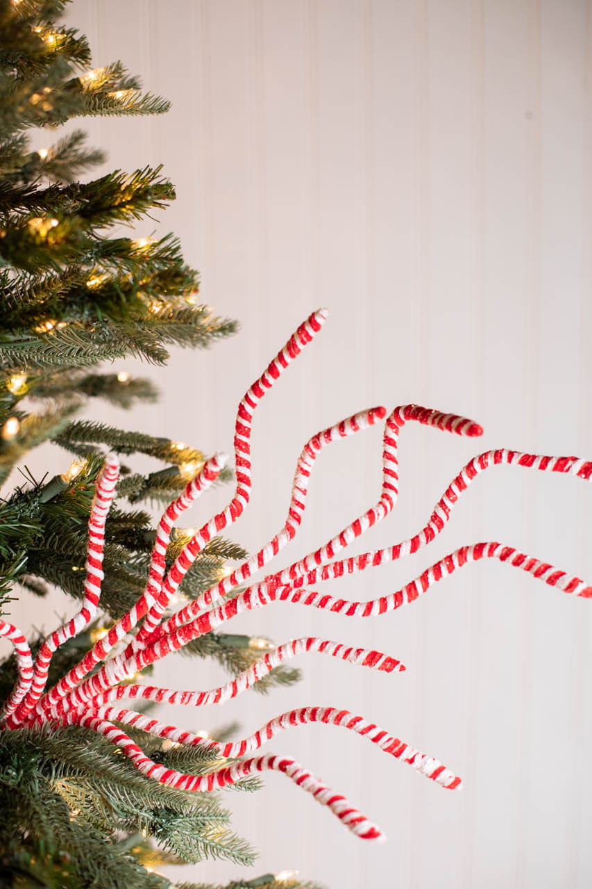 29” Frosty Peppermint Branch Spray