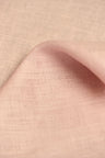 1 Yard Midweight Blush Pure Linen Fabric, Softened 5.5 oz Solid Weave 58 Inch