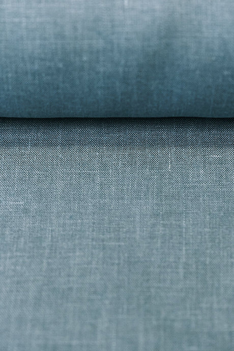 Pure Linen Fabric Deepwater