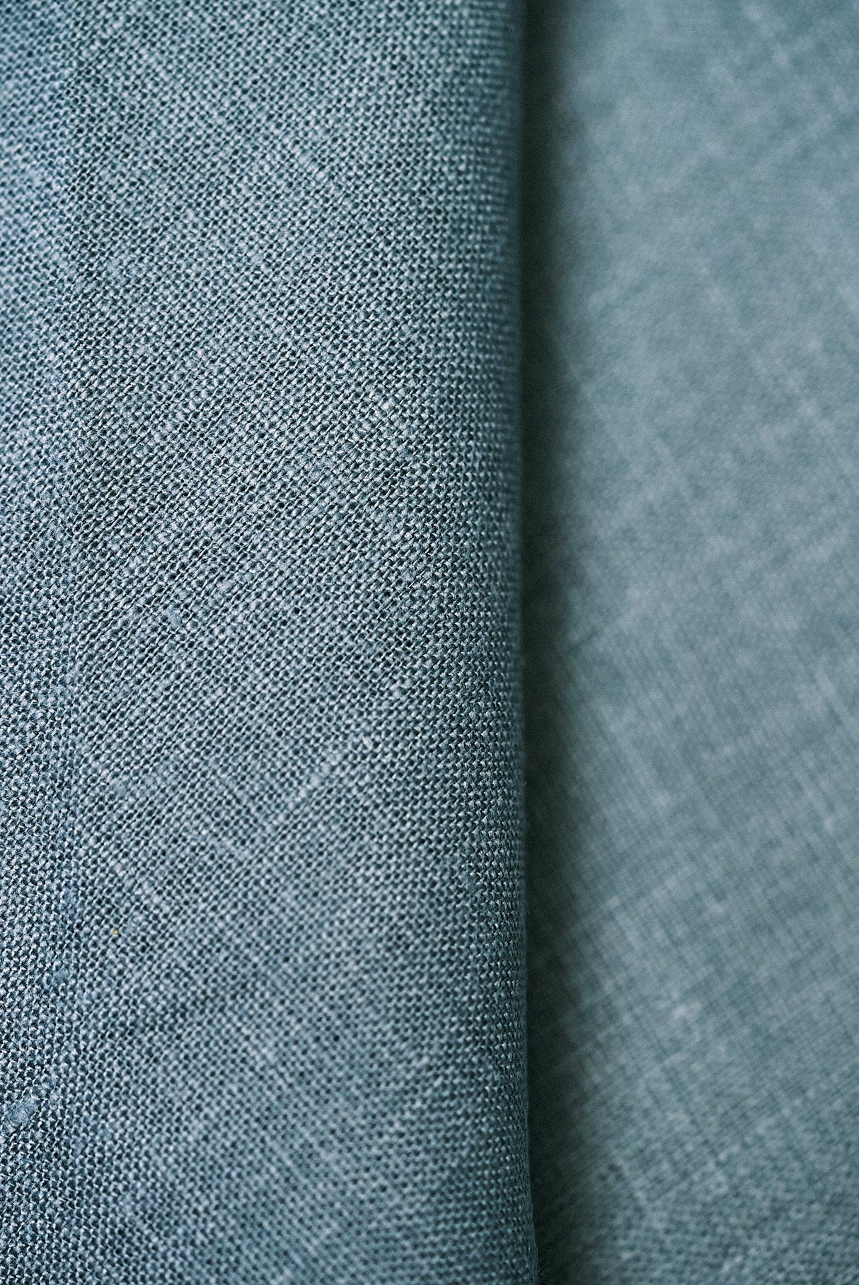 Pure Linen Fabric Deepwater