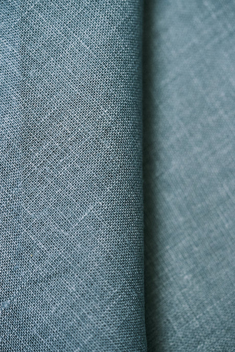 Pure Linen Fabric Deepwater