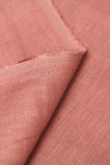 Pure Linen Fabric Light Rust