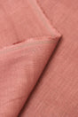 Pure Linen Fabric Light Rust