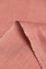 Pure Linen Fabric Light Rust