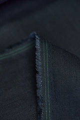 1 Yard Navy Blue Pure Linen Fabric, Softened Midweight 5.5 oz 54 Inch Wide