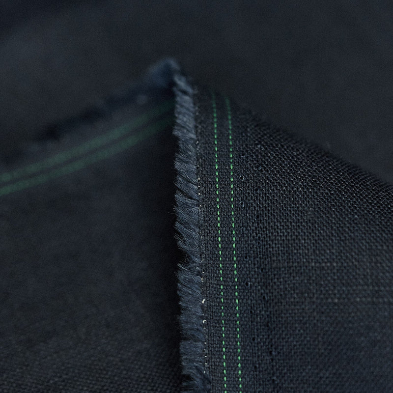 Pure Linen Fabric Navy