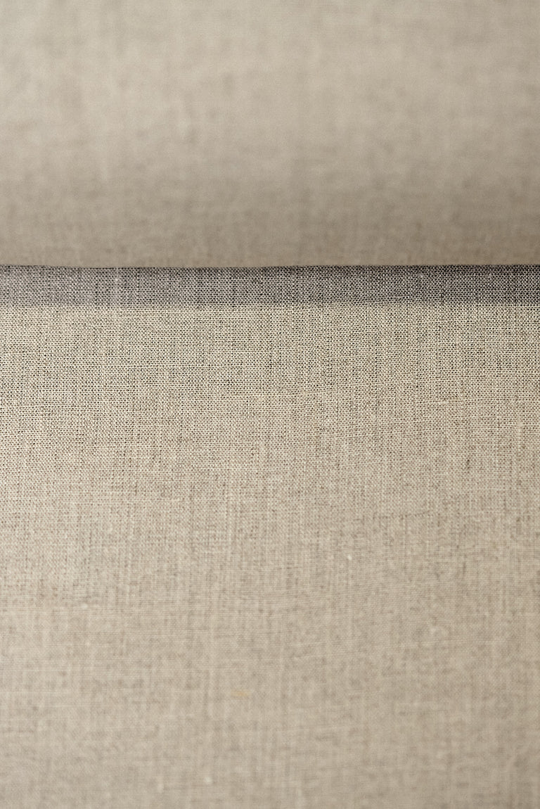 1 Yard Light Mixed Natural Washed Pure Linen Fabric Midweight 2 Tone 60 Inches Wide