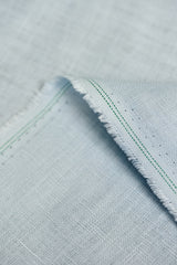 1 Yard Softened Powder Blue Pure Linen Fabric, Midweight 5.5 oz 54 Inches Wide