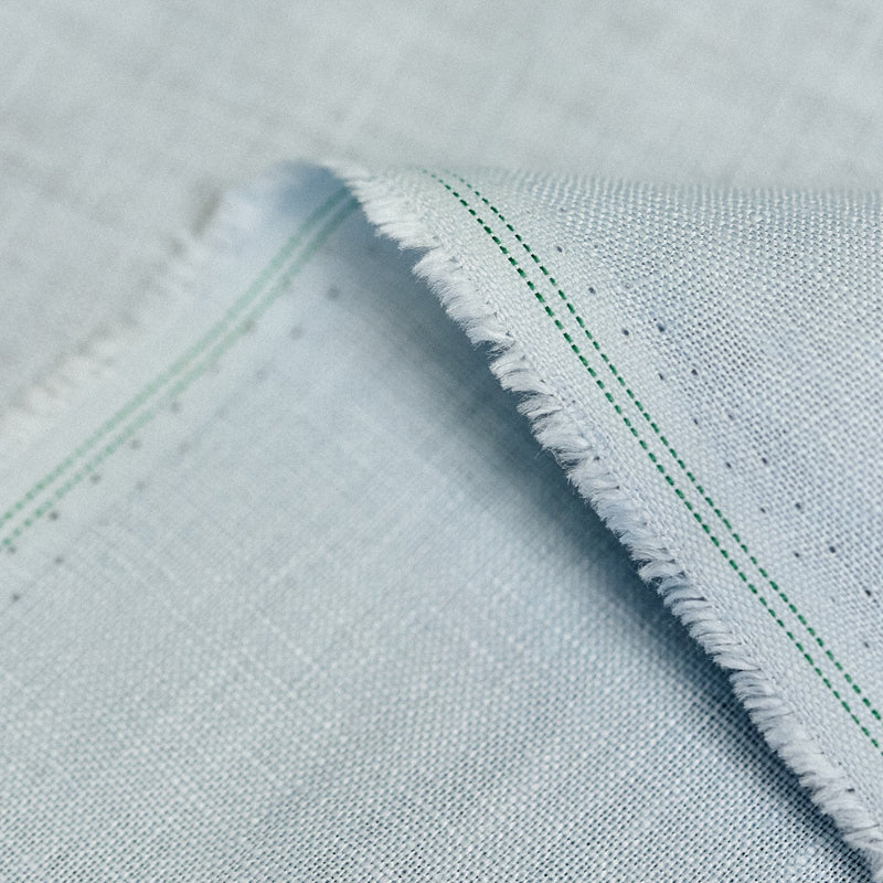 Pure Linen Fabric Powder Blue