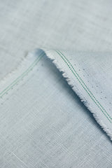 Pure Linen Fabric Powder Blue