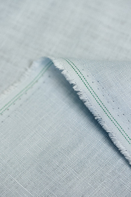 Pure Linen Fabric Powder Blue