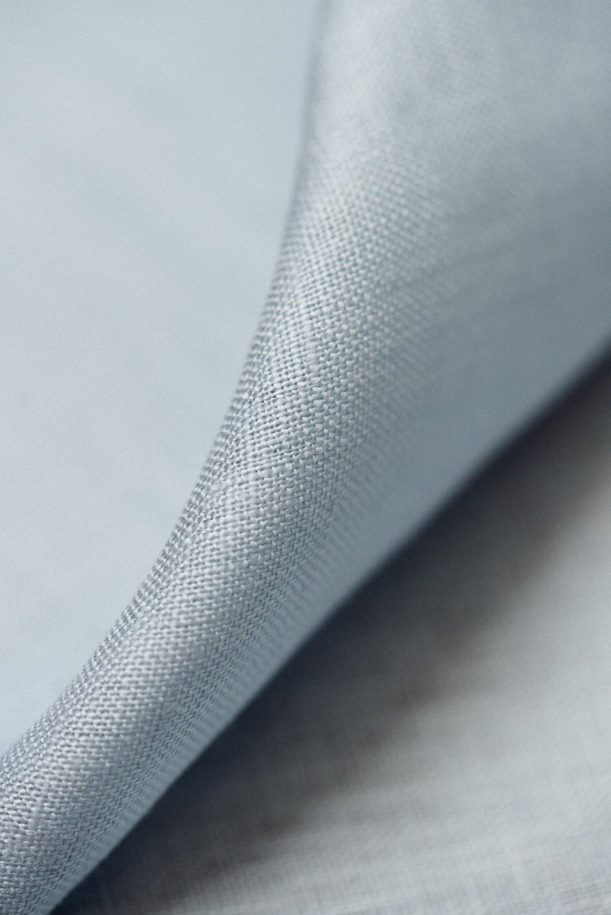 Pure Linen Fabric Powder Blue