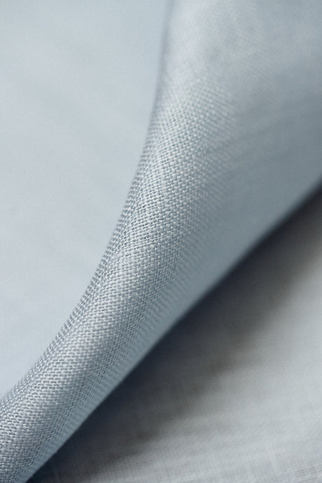 Pure Linen Fabric Powder Blue