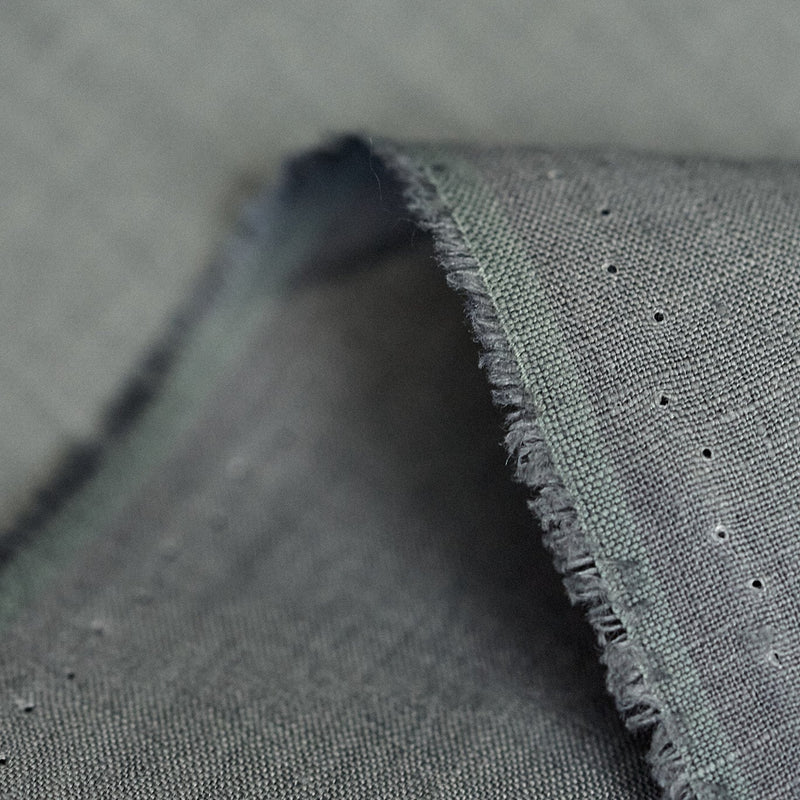 Pure Linen Fabric Pewter
