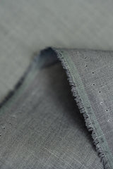 Pure Linen Fabric Pewter