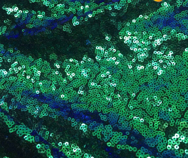 Mini Glitz Disc Sequins Polyester Fabric - 3MM Round Sequins, 50" Width (1 Yard)