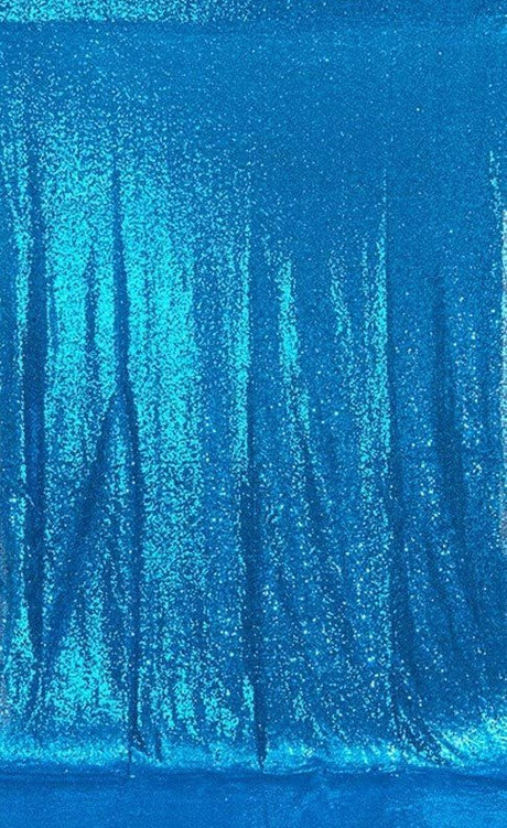 Mini Glitz Disc Sequins Polyester Fabric - 3MM Round Sequins, 50" Width (1 Yard)