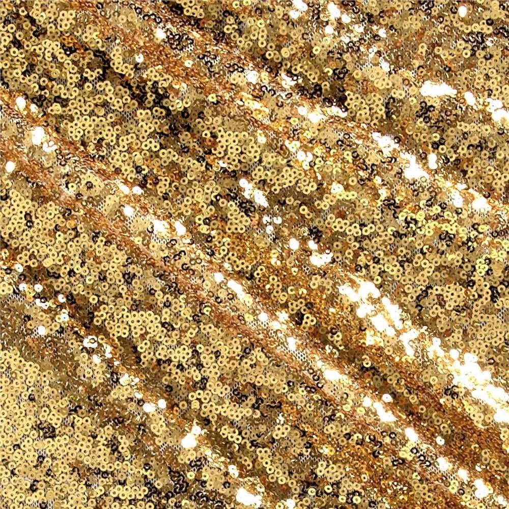 Mini Glitz Disc Sequins Polyester Fabric - 3MM Round Sequins, 50" Width (1 Yard)