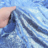 Mini Glitz Disc Sequins Polyester Fabric - 3MM Round Sequins, 50" Width (1 Yard)