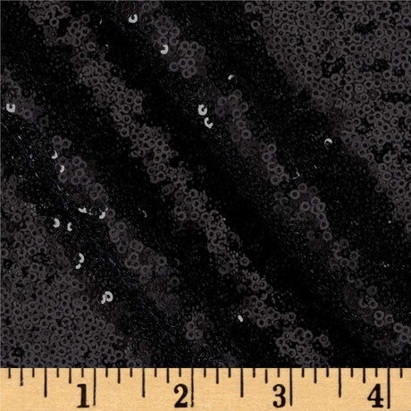 Mini Glitz Disc Sequins Polyester Fabric - 3MM Round Sequins, 50" Width (1 Yard)