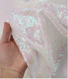 Mini Glitz Disc Sequins Polyester Fabric - 3MM Round Sequins, 50" Width (1 Yard)
