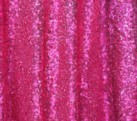 Mini Glitz Disc Sequins Polyester Fabric - 3MM Round Sequins, 50" Width (1 Yard)