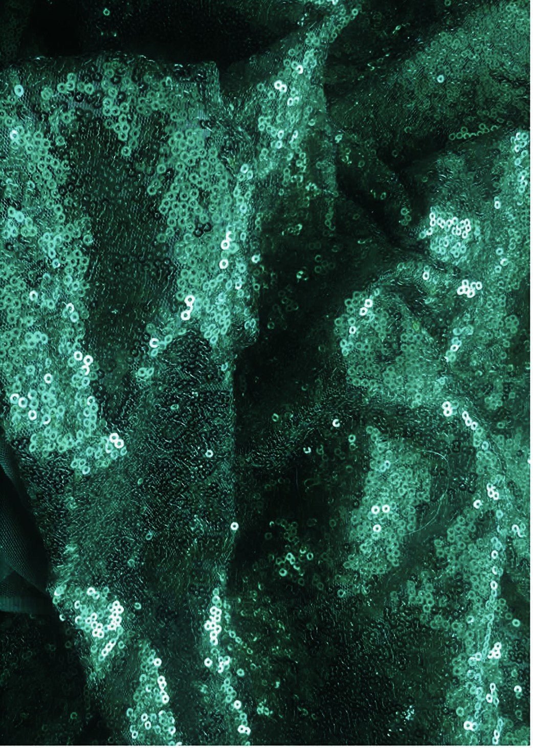 Mini Glitz Disc Sequins Polyester Fabric - 3MM Round Sequins, 50" Width (1 Yard)