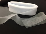 Crinoline Horsehair Braid Trim Polyester Fabric - White, 4" Width, 50 Yards (50 Yards)