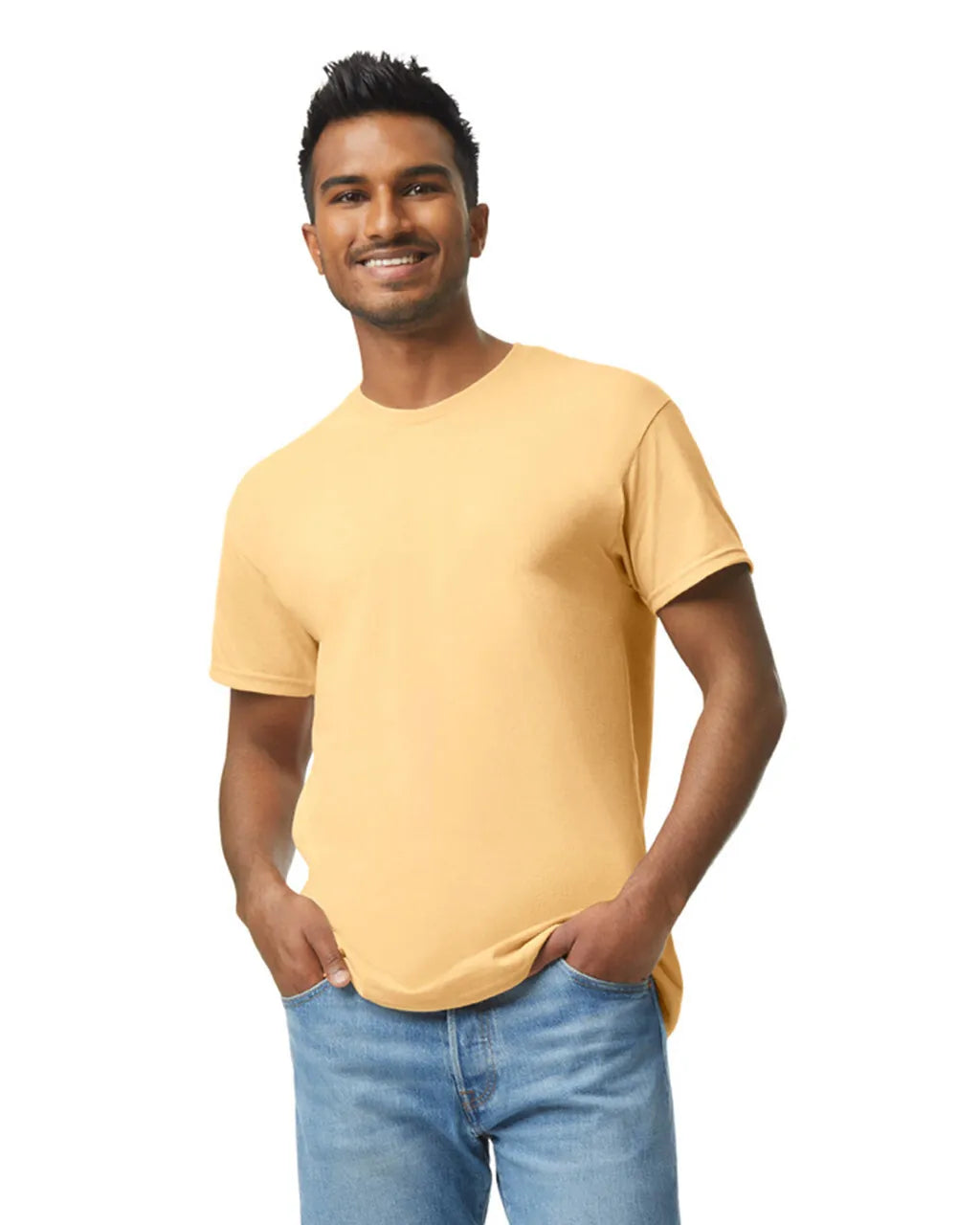 Gildan 5000 Adult Heavy Cotton Fabric - Yellow Haze, Short Sleeve, Classic Fit (1 Piece)