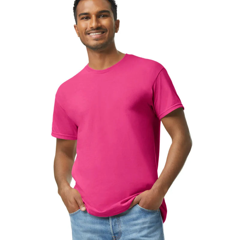 Gildan 5000 Adult Heavy Cotton T-Shirt - Heliconia, Short Sleeve, Classic Fit (1 Piece)