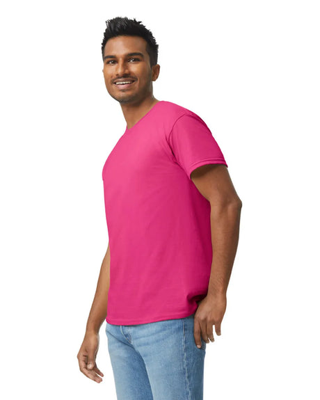 Gildan 5000 Adult Heavy Cotton T-Shirt - Heliconia, Short Sleeve, Classic Fit (1 Piece)
