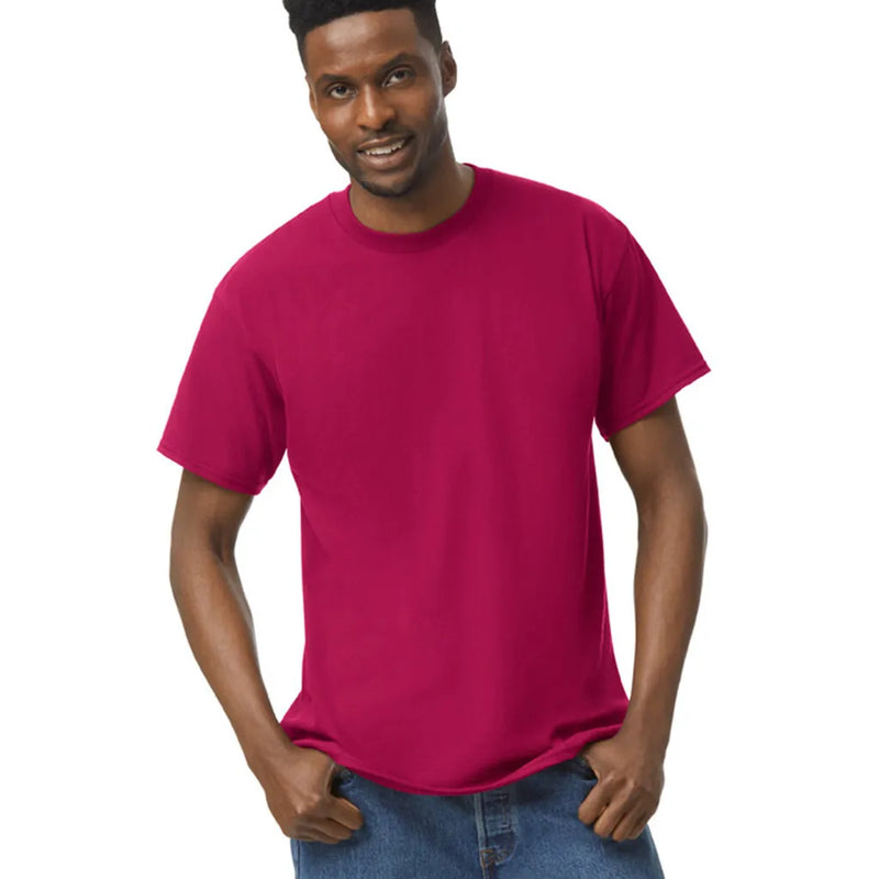 Gildan 5000 Adult Heavy Cotton Shirt - Cardinal Red, Short Sleeve, Classic Fit (1 Piece)