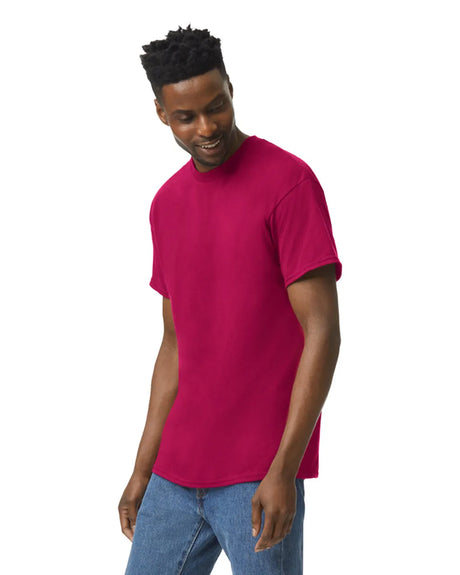 Gildan 5000 Adult Heavy Cotton Shirt - Cardinal Red, Short Sleeve, Classic Fit (1 Piece)