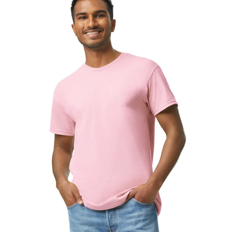Gildan 5000 Adult Heavy Cotton Fabric - Light Pink, Short Sleeve, Classic Fit (1 Piece)