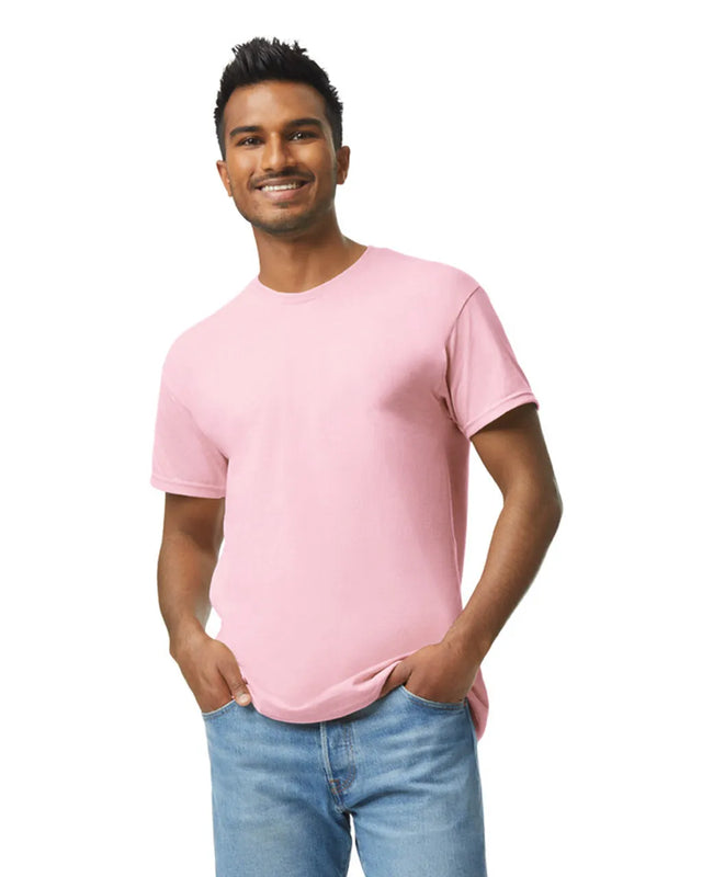 Gildan 5000 Adult Heavy Cotton Fabric - Light Pink, Short Sleeve, Classic Fit (1 Piece)