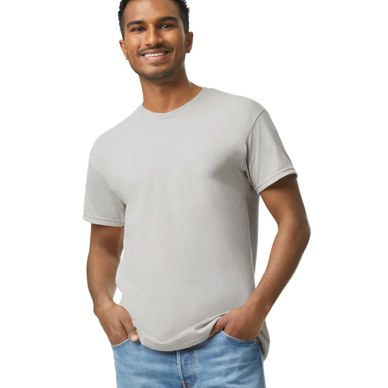Gildan 5000 Adult Heavy Cotton T-Shirt - Ice Grey, Classic Fit, Short Sleeve (1 Piece)