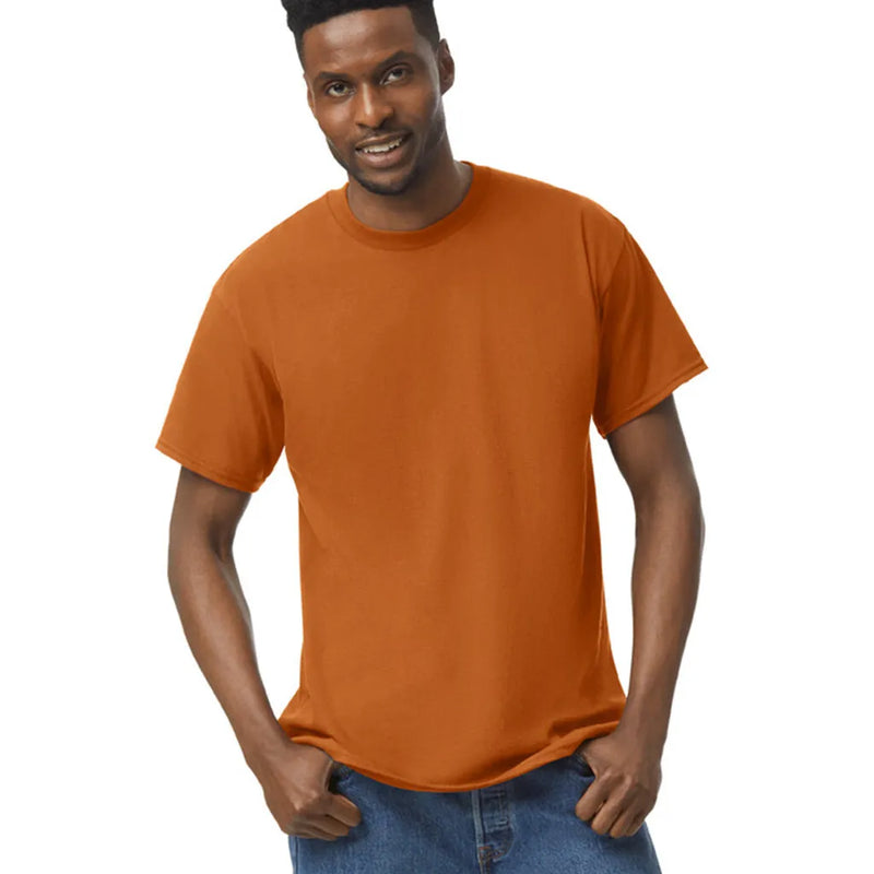 Gildan 5000 Adult Heavy Cotton Fabric - Texas Orange, Short Sleeve, Classic Fit (1 Shirt)