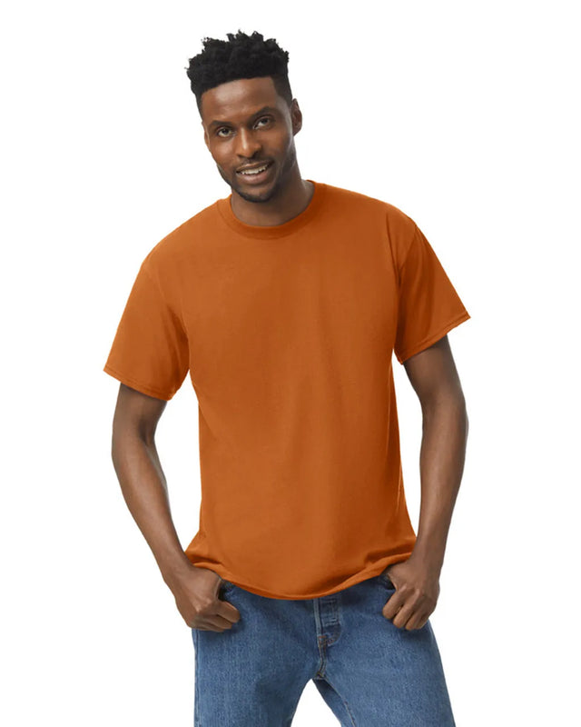Gildan 5000 Adult Heavy Cotton Fabric - Texas Orange, Short Sleeve, Classic Fit (1 Shirt)
