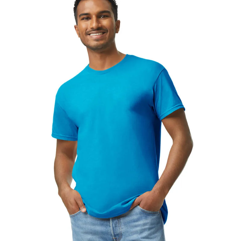 Gildan 5000 Adult Heavy Cotton T-Shirt - Sapphire, Short Sleeve, Unisex (1 Piece)