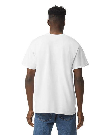 Gildan 5000 Adult Heavy Cotton Fabric - White, Short Sleeve, Classic Fit (1 Shirt)