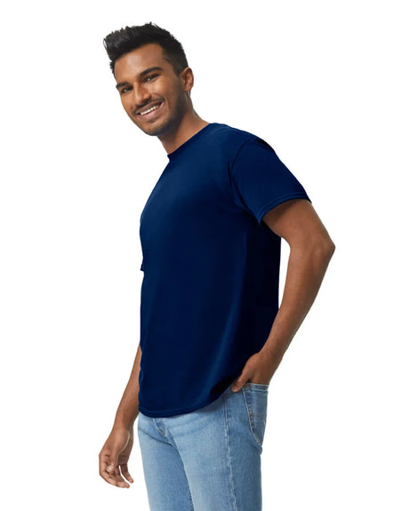 Gildan 5000 Adult Heavy Cotton T-Shirt - Navy Blue, Short Sleeve, Classic Fit (1 Piece)