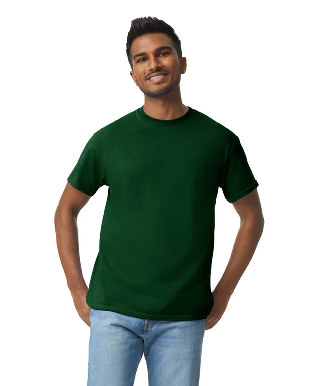 Gildan 5000 Adult Heavy Cotton T-Shirt - Forest Green, Short Sleeve, Classic Fit (1 Piece)